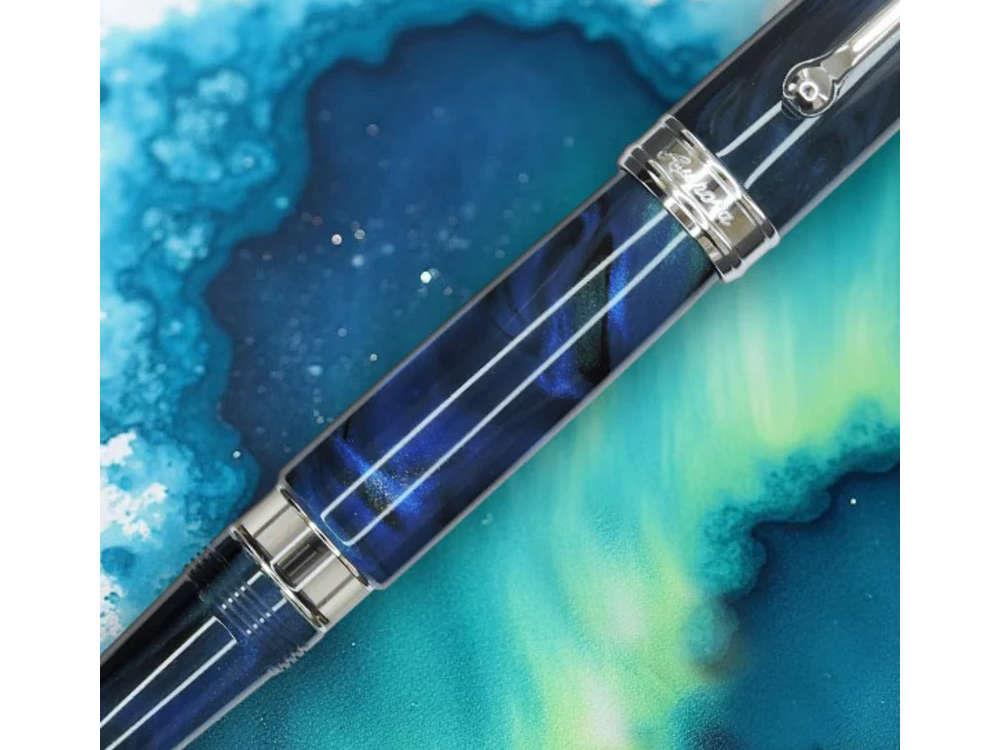 Aurora 88 Boreale Fountain Pen, Blue, Limited Edition, 888-AUB