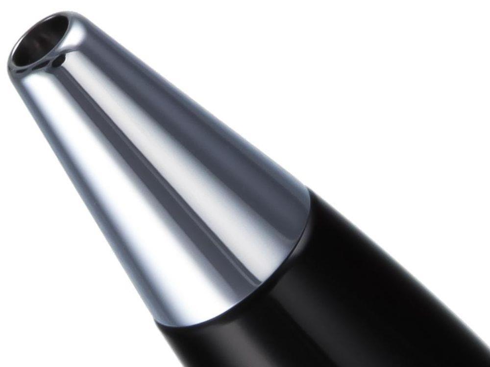 Aurora Ipsilon Ballpoint pen, Resin, Chrome trim, Black, B34CQN