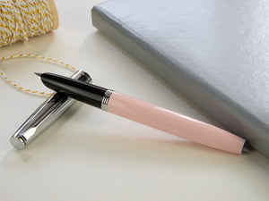 Aurora Duo-Cart Fountain Pen, Pink Resin, DC57-CPM