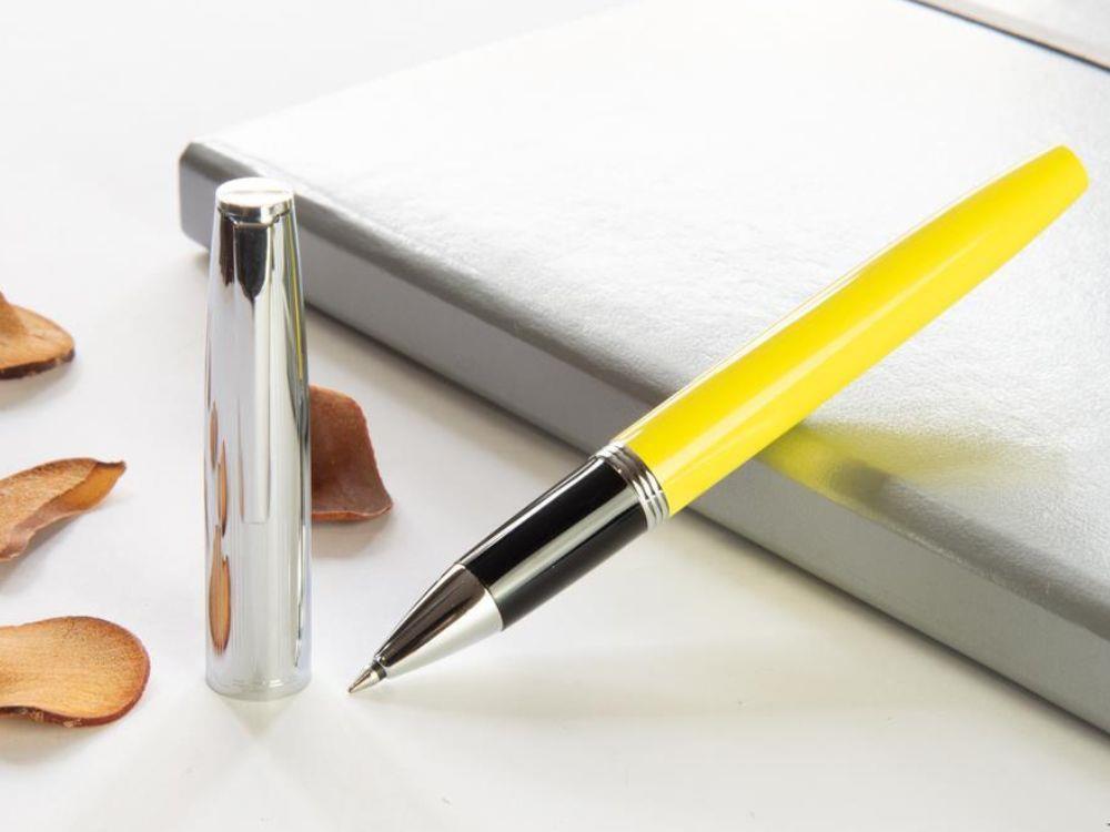 Aurora Duo-Cart Rollerball pen, Yellow Resin, DC77-CY