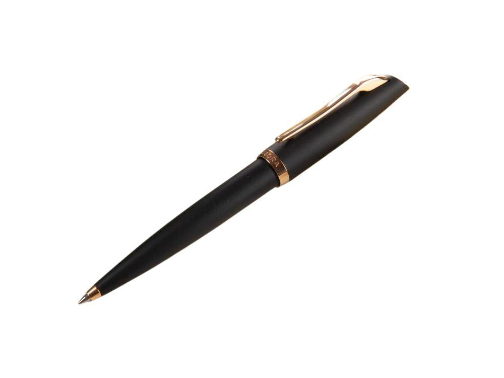 Aurora Style Ballpoint pen, Black Resin, Gold trim, E40PN