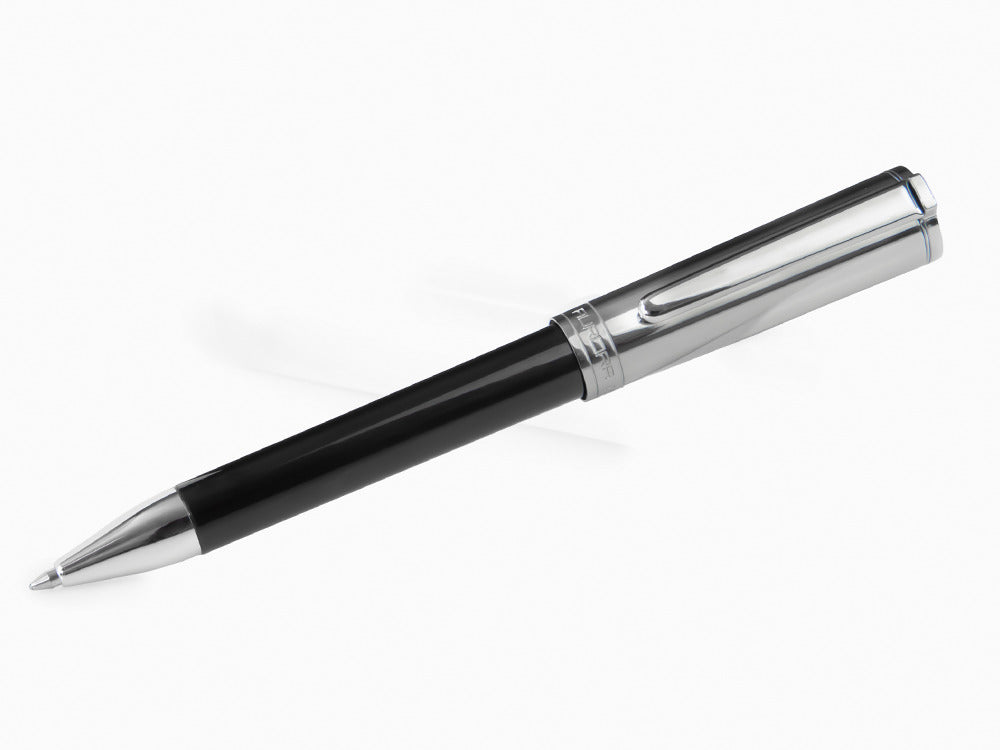 Aurora TU Ballpoint Pen - Black Resin - Chromed - T31CN