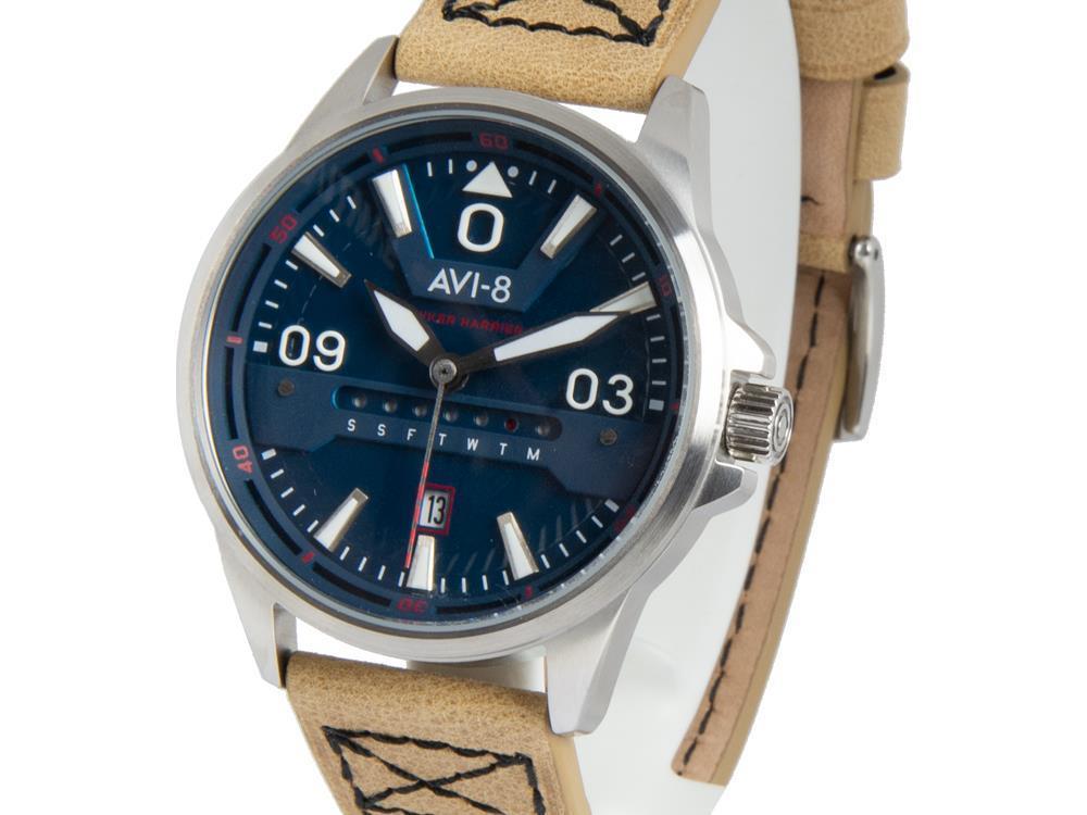 AVI-8 Hawker Harrier II Quartz Watch, Blue, 45 mm, AV-4063-02