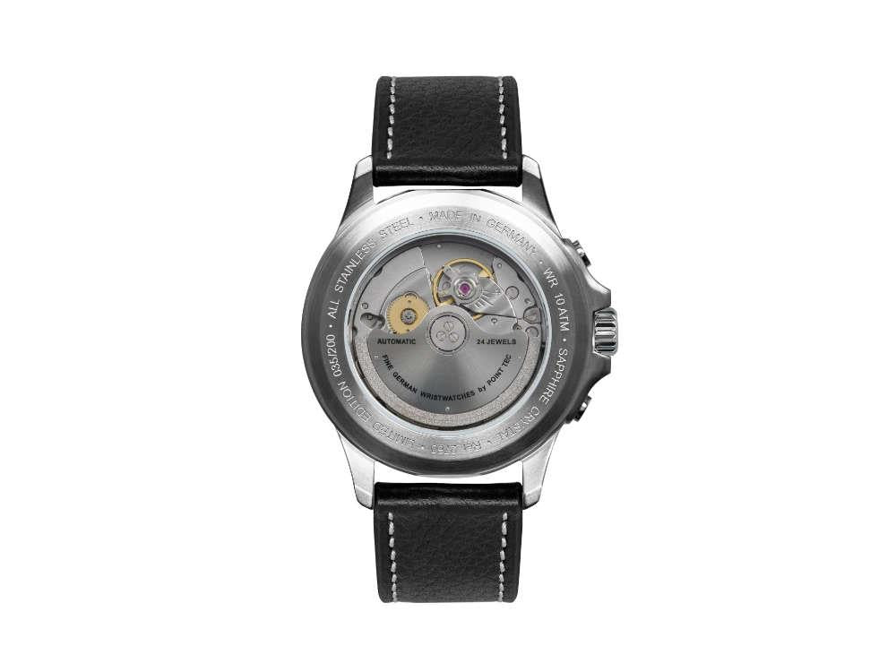 Bauhaus Aviation Tornado Automatic Watch, Black, 40 mm, Miyota 9015, 2760-2