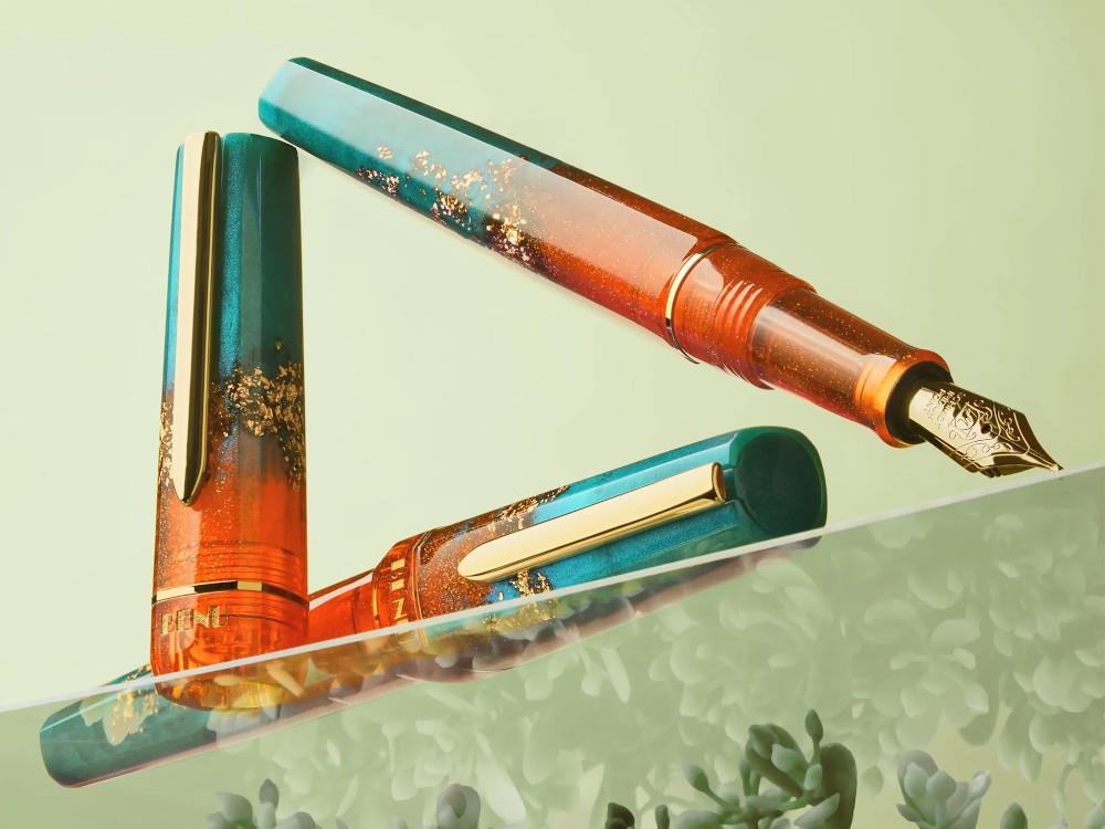 Benu Haute Chic Fountain Pen, Resin, Orange, 11.2.5.6.0