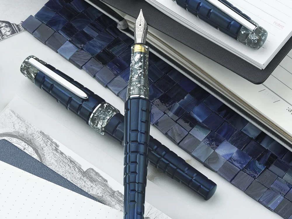 Benu Tessera Galena Fountain Pen, Resin, Blue, 25.2.3.5.0-S