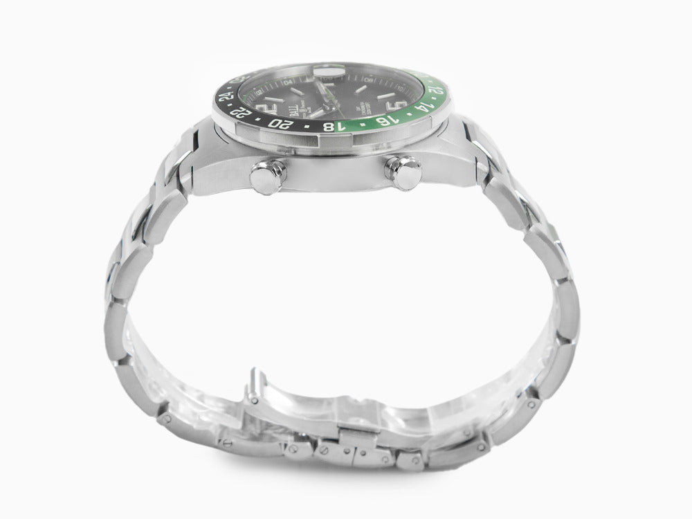 Ball Roadmaster Pilot GMT Automatic Watch, COSC, Black, 40 mm, DG3038A-S3C-BK