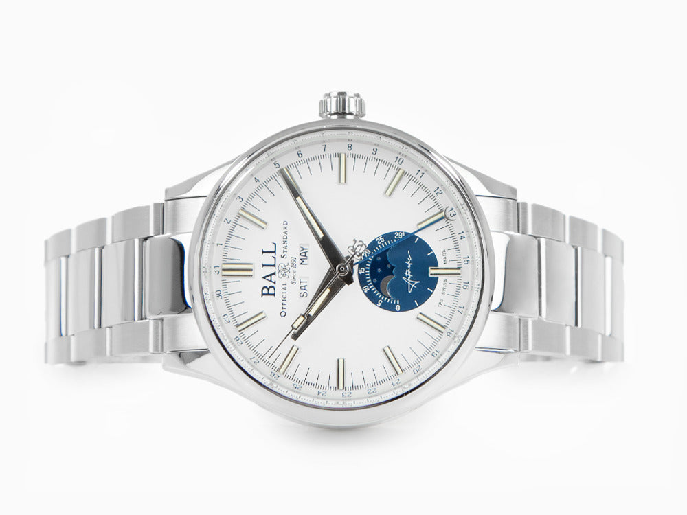 Ball Engineer II Moon Calendar Automatic Watch, Limited Edition, NM3016C-S1J-WH