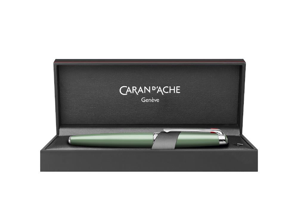 Caran d'Ache Léman Slim Vert de Gris Fountain Pen, Green, 4791.713