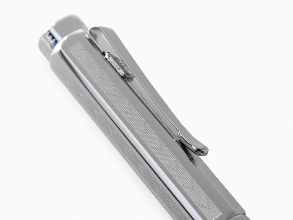 Caran d´Ache Ecridor Chevron Fountain Pen, Palladium, Silver, 958.286