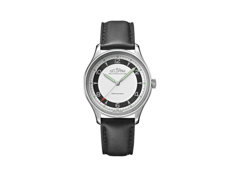 Delbana Classic Recordmaster Mechanical Watch, White, 40 mm, 41601.748.6.064