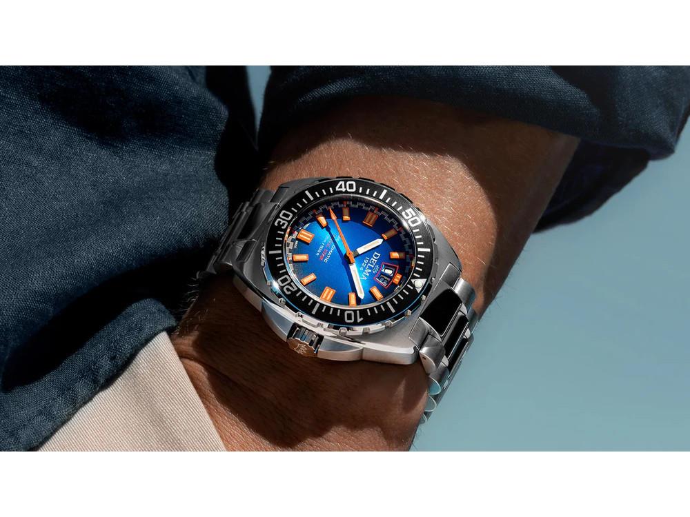 Delma Shell Star Big Date Automatic Watch, Blue, 44 mm, 41703.736.6.041