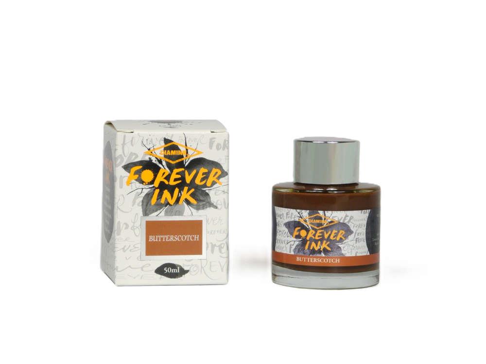 Diamine Forever Ink - Permanent Pigment Butterscotch Ink Bottle, Brown