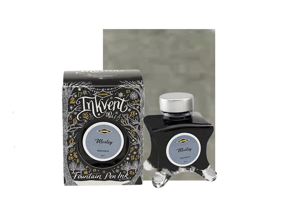 Diamine Ink Vent Black Marley Ink Bottle Standard, 50ml, Grey