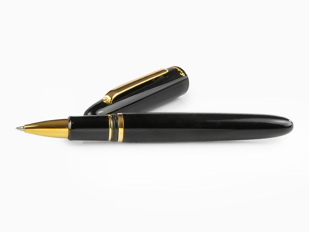 Esterbrook Estie Ebony Rollerball pen, Black Resin, Black, Gold plated, E117