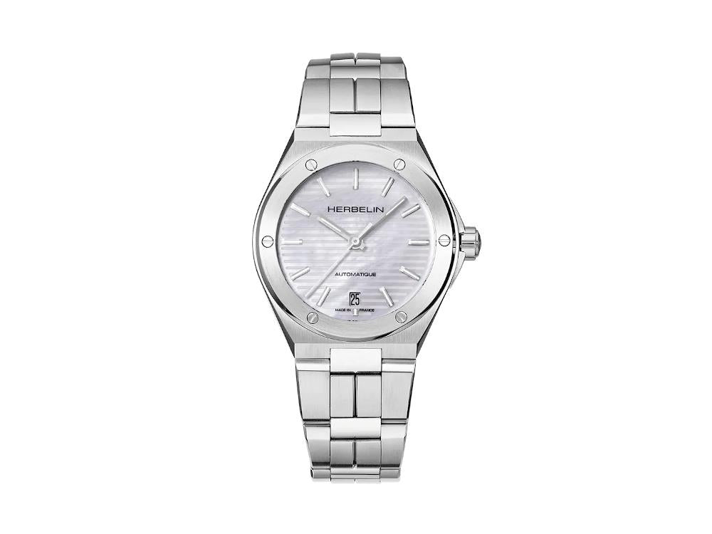 Herbelin Cap Camarat Automatic Watch, White, 37 mm, 1545B19