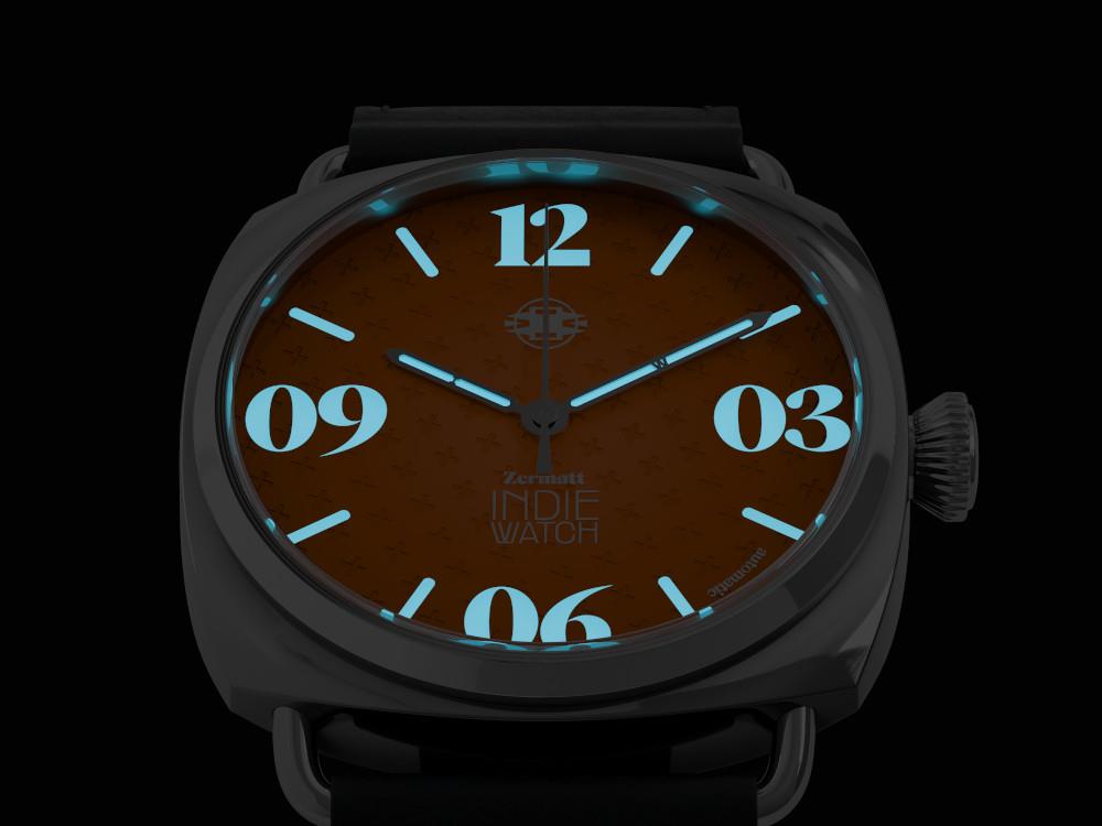 Indie Watch Zermatt Automatic Watch, Orange, 44 mm, 31K