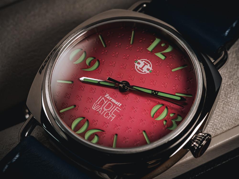 Indie Watch Zermatt Automatic Watch, Pink, 44 mm, 31Y