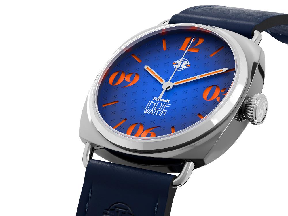 Indie Watch Zermatt Automatic Watch, Blue, 44 mm, 31Z