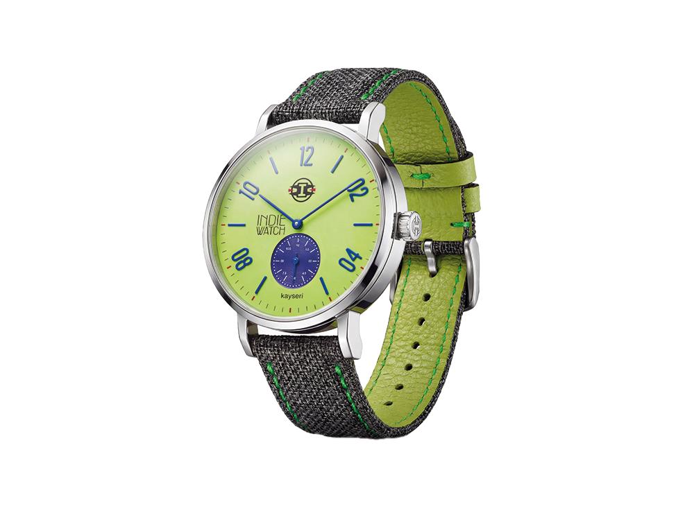 Indie Watch Kayseri Quartz Watch, Stainless Steel 316L, Green, 38 mm, 76W