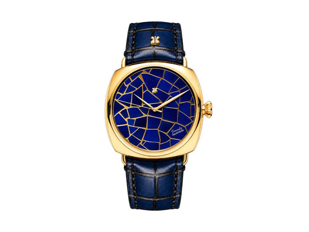 Indie Watch Trencadís Lapislázuli Automatic Watch, Blue, 44 mm, TRDISLAP01