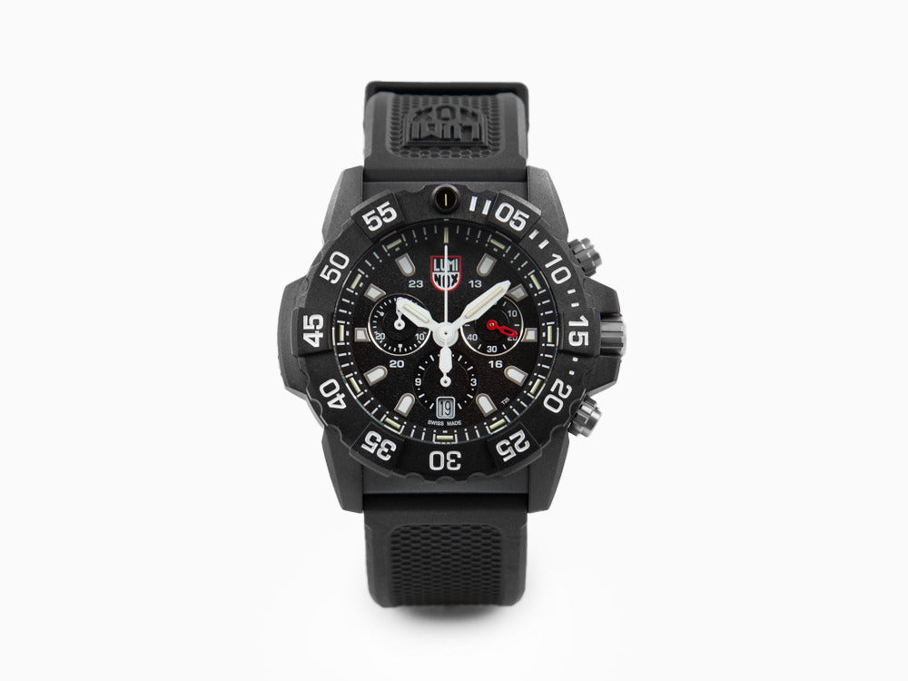 Luminox Sea Navy Seal Chronograph 3580 Series Quartz Watch, Black, XS.3581
