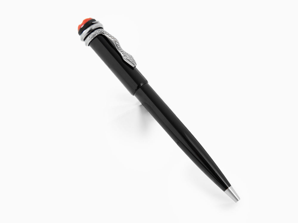 Montblanc Heritage Rouge & Noir Ballpoint pen, Platinum Trim, 132110