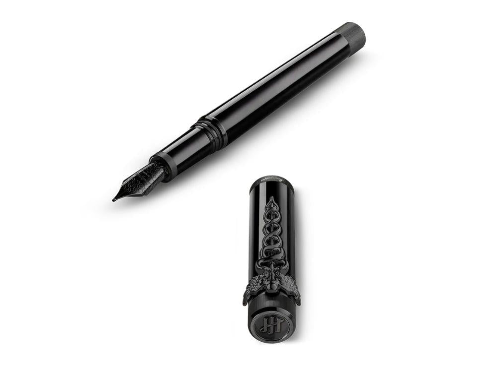 Montegrappa Zero Zodiac Caduceus Ultra-Black Fountain Pen Nib Steel