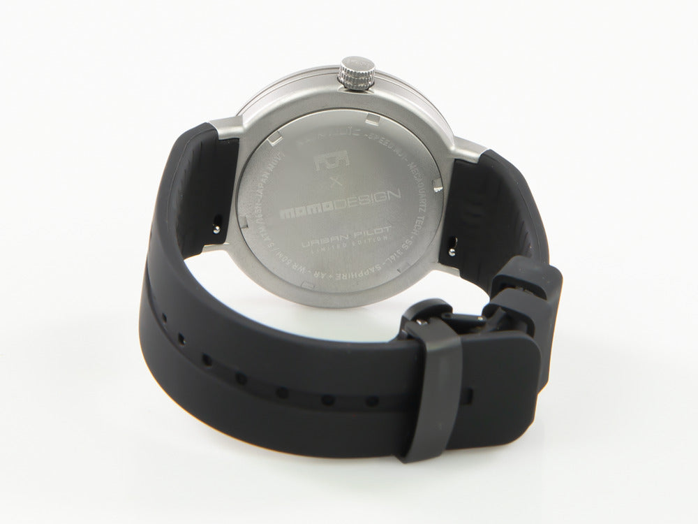 Montjuic X Momo Design Urban Pilot SS Quartz Watch, MJ1.2015MOMO.S