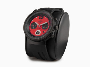 Montjuic Speed Chronograph Quartz Watch, Stainless Steel, Red, 45 mm, MJ2.0602.B