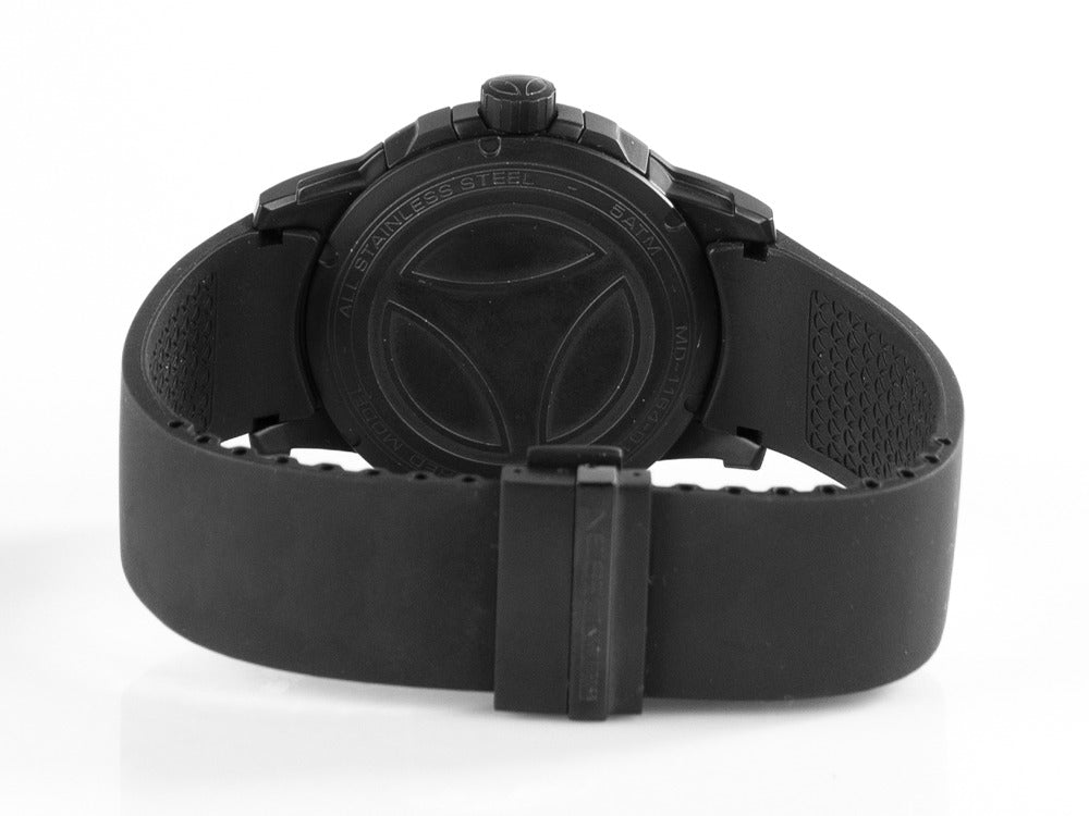 Momo Design Pilot Pro Crono Quarzo watch, PVD, Cronograph, 46mm, MD2164BK-41