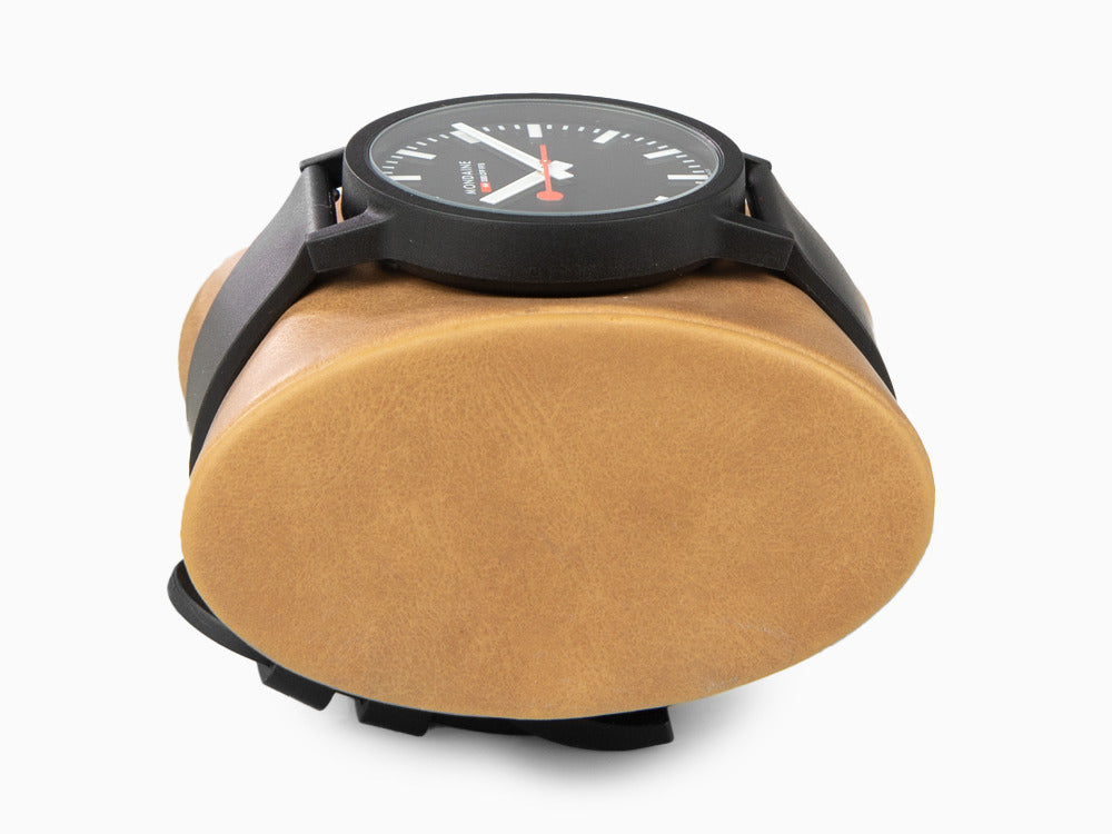 Mondaine Essence Quartz Watch, Ecological - Recycled, Black, 41mm, MS1.41120.RB