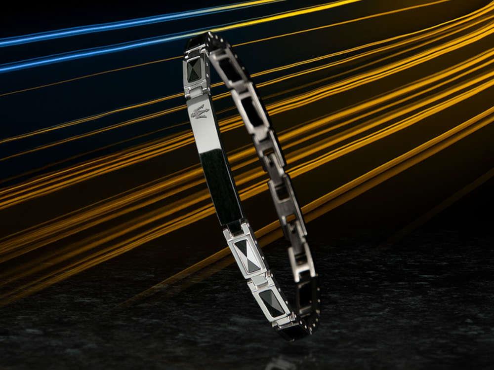 Maserati Gioielli Ceramic Bracelet, Steel, Black, JM226ATZ79