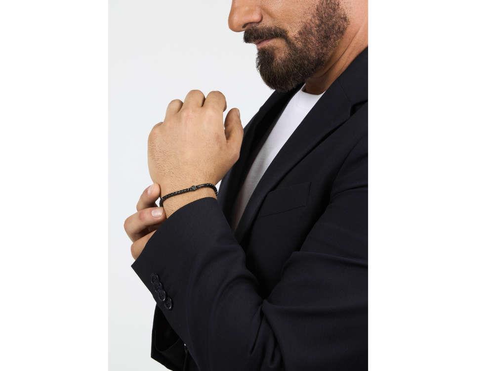 Maserati Gioielli Tennis Bracelet, Steel, Gun metal, JM425AVC08