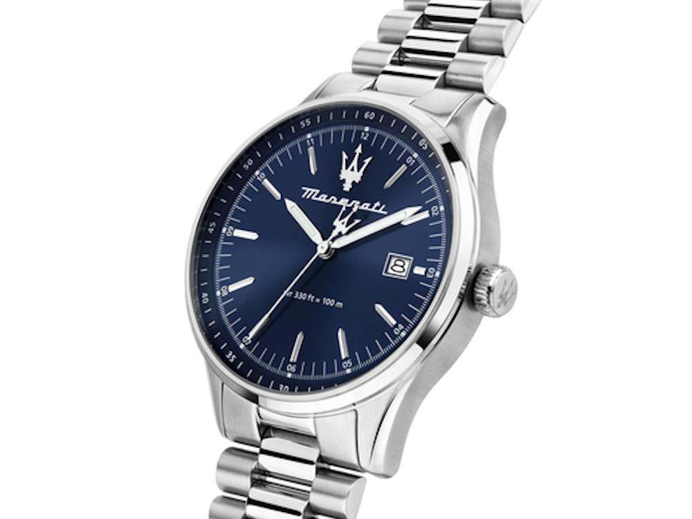 Maserati Successo Quartz Watch, Blue, 42 mm, Mineral crystal R8853124004