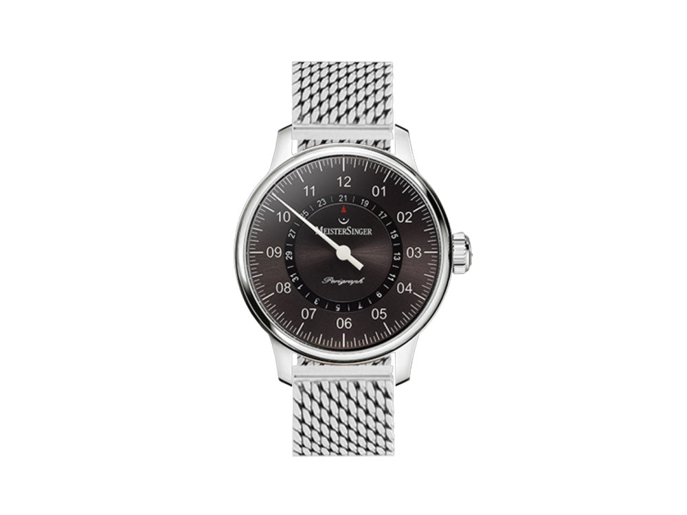 Meistersinger Perigraph Automatic Watch, 43 mm, Milanese mesh, AM1007-MIL20