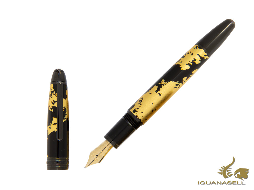 Montblanc Meisterstück Solitaire Calligraphy Fountain Pen, Gold, 119700