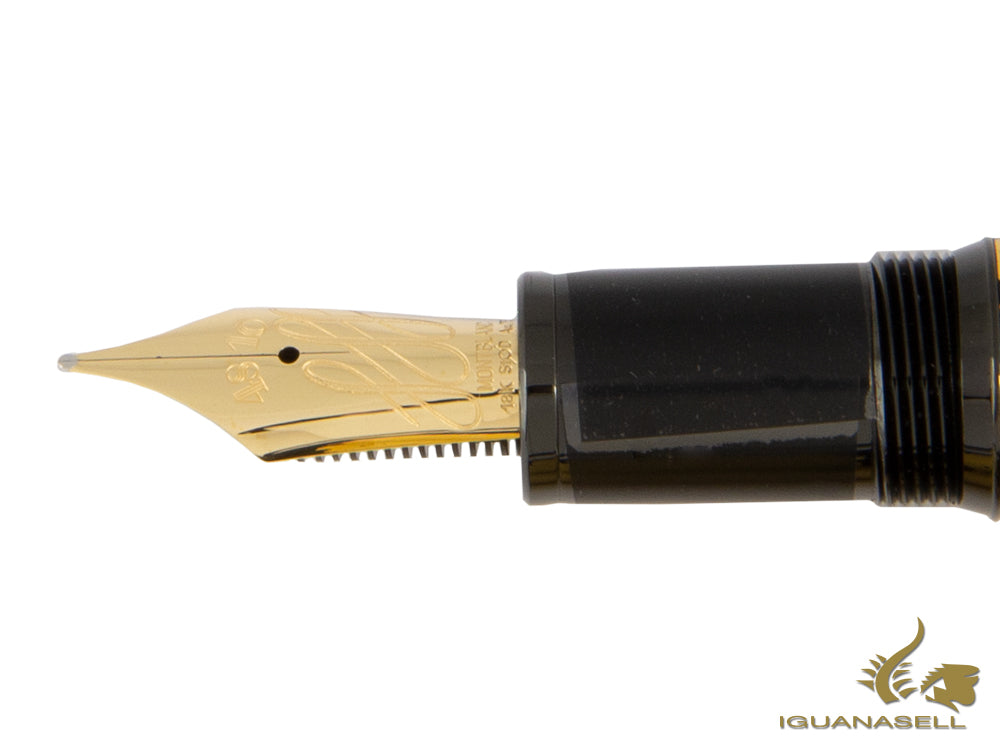 Montblanc Meisterstück Solitaire Calligraphy Fountain Pen, Gold, 119700