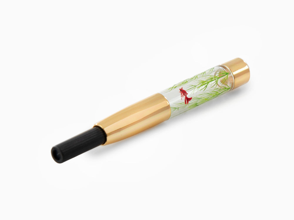 Nakaya Accesorios Converter Maki-e converter, Gold fishes and plant