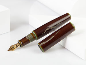 Nakaya Cigar Piccolo "Nuno Kise Hon Kataji" Fountain Pen, Ebonite