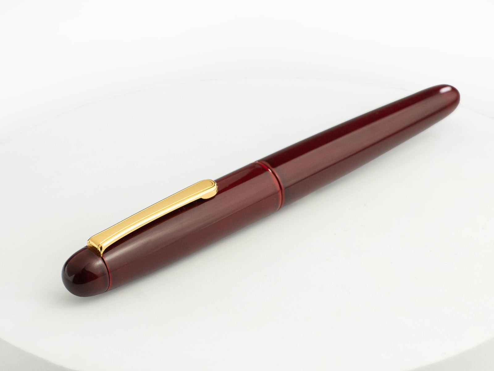 Nakaya Writer Portable Fountain Pen Aka-Tamenuri, Urushi lacquer