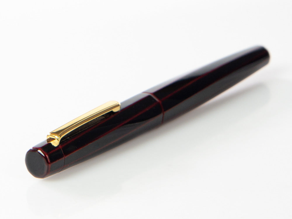 Nakaya Writer Fountain Pen, Kuro Tamenuri, Ebonite and Urushi lacquer