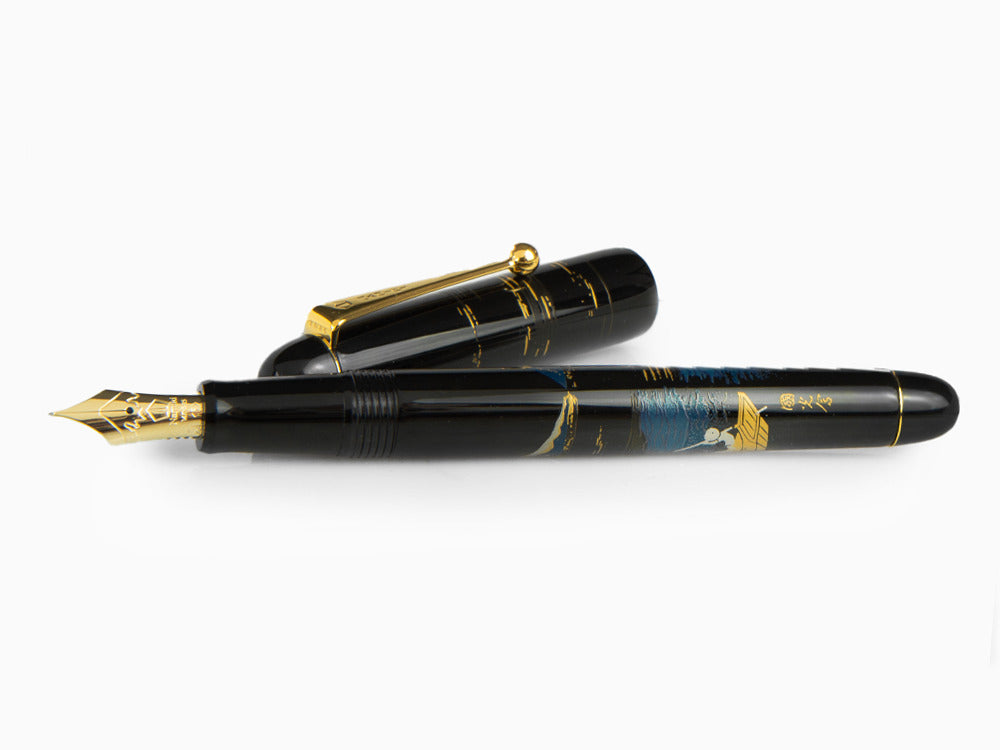 Namiki Nippon Art Mount Fuji and Ship Fountain Pen, Gold, FK-35SM-FF