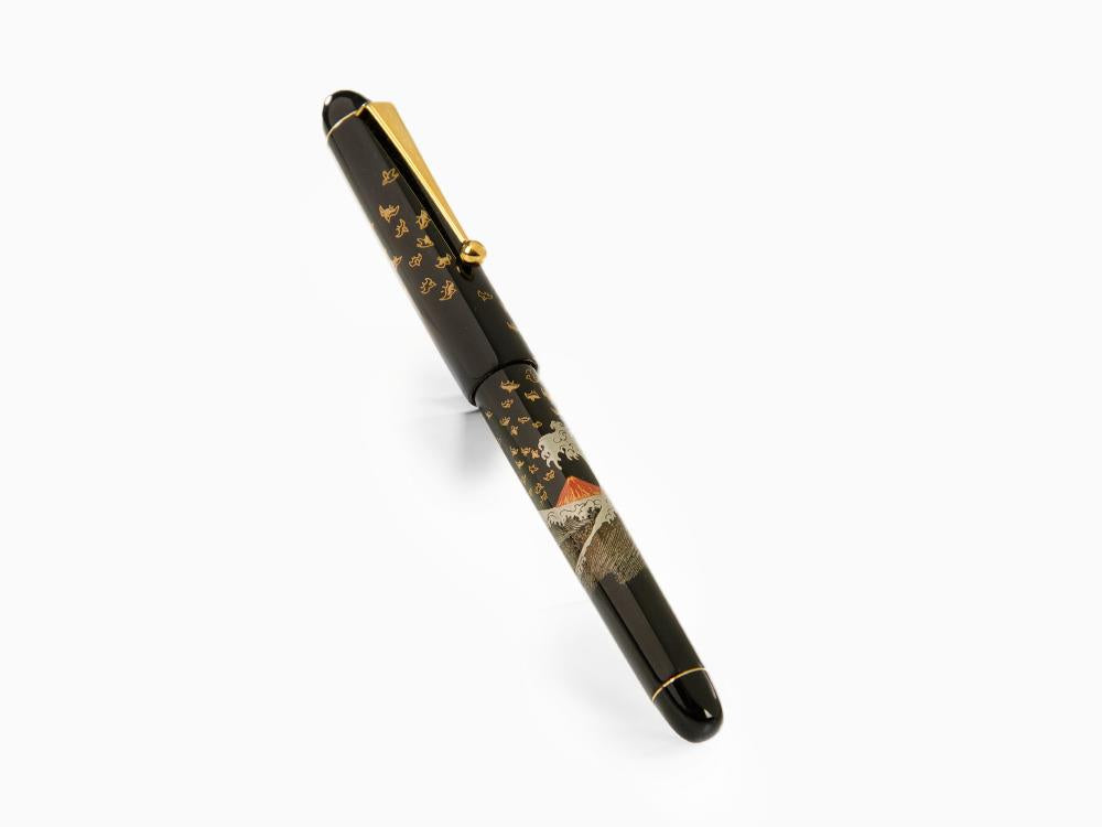 Namiki Nippon Art Mount Fuji and Wave Fountain Pen, FK-35SMFN