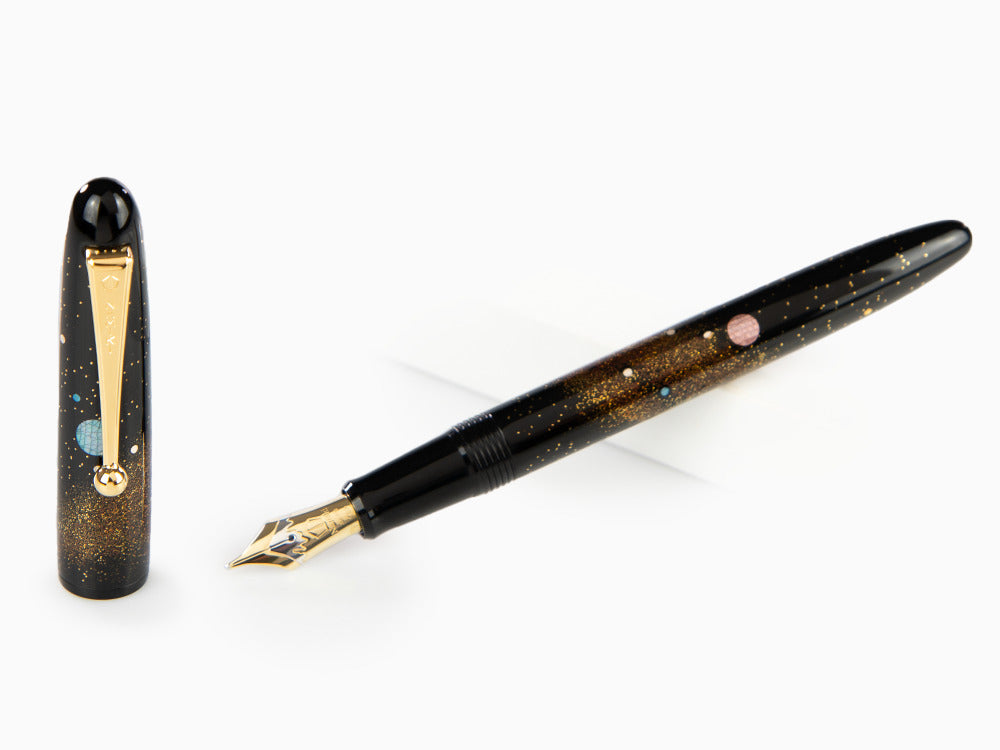 Namiki Yukari Milky Way Fountain Pen, Urushi lacquer, Gold, FN-20M-RAM