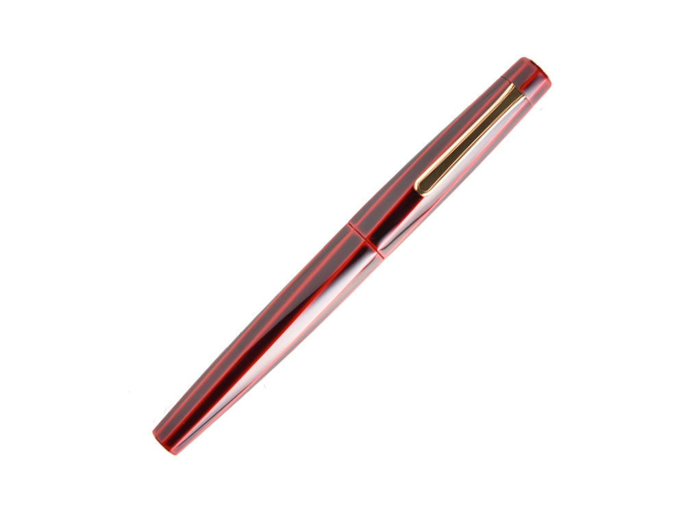 Nakaya Writer Fountain Pen Aka-Tamenuri, Decapod (TW), Ebonite & Urushi