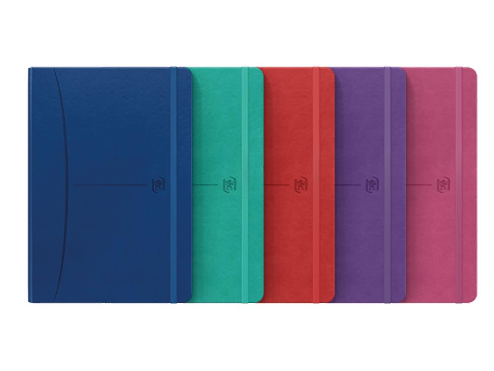 Oxford Signature Ruled Notebook, A5, Fuchsia, 400163613-FUCSIA