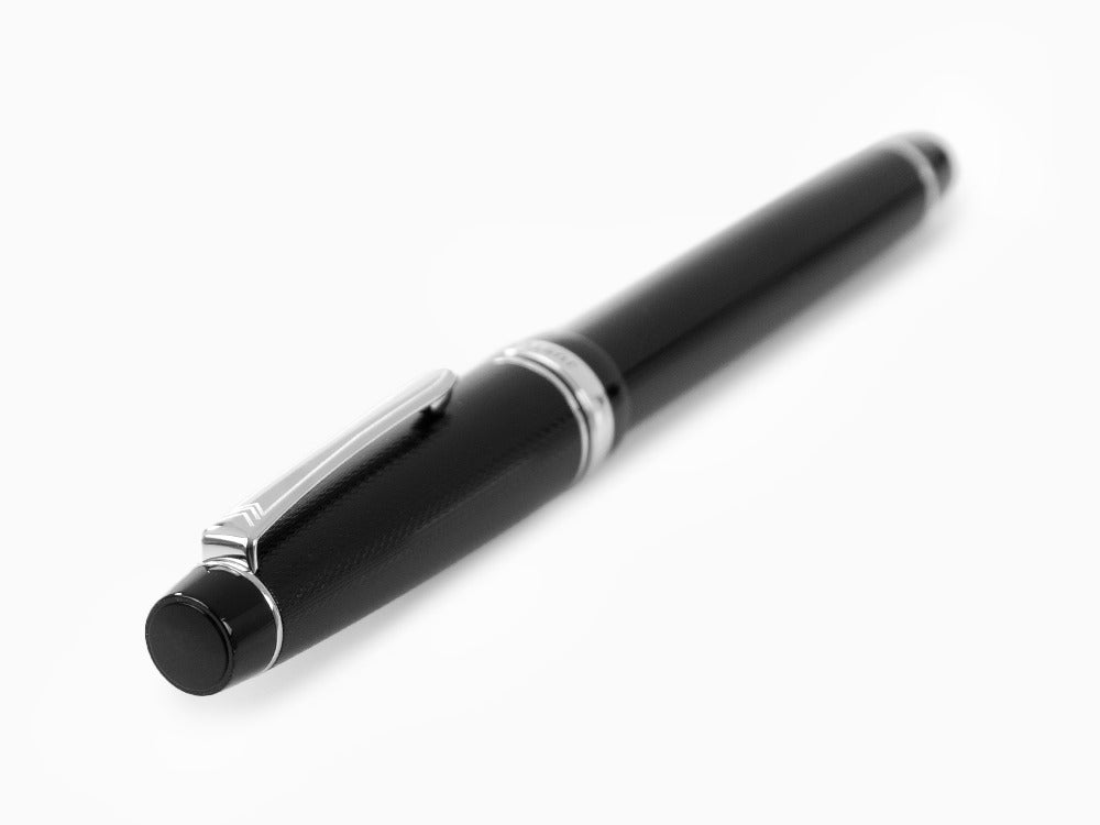 Pilot Justus 95 Fountain Pen, Resin, Rhodium trim, Black, FJ-3MRR-NB-NT