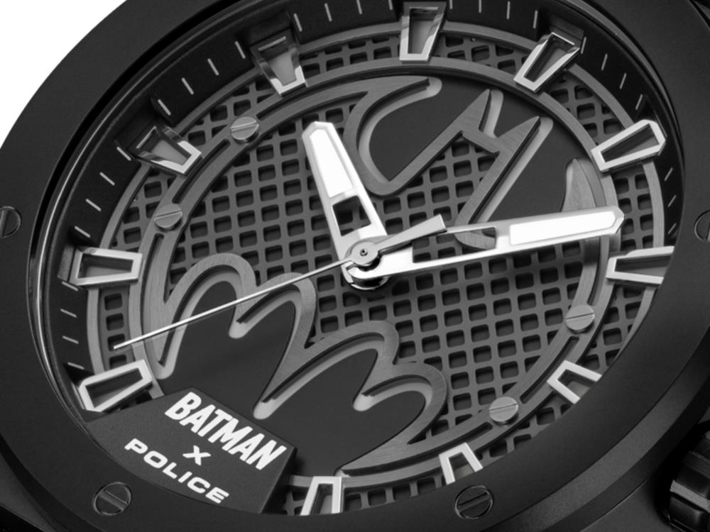Police Ultimate Batman Quartz Watch, 44 mm, Black, PEWGA0090101-SET