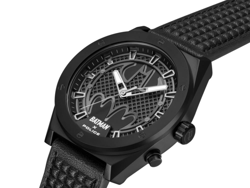 Police Ultimate Batman Quartz Watch, 44 mm, Black, PEWGA0090101-SET